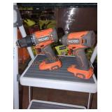 RIDGID 1/2" Drill/Driver, 1/4" Impact Driver