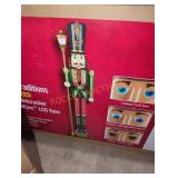 Home accents 8 ft. Giant-Sized Lantern Nutcracker
