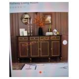 Wood console table entry table