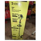 Ryobi 2 cycle 17" gas curved shaft string trimmer