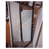 30" x 48" wall mount mirror with black frame