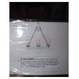 Chandelier 22"x21"x7" in black