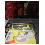 RYOBI lithium flashlight and 10