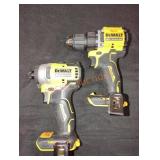 DeWalt 1/2in drill driver1/4in  impact driver