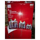 Home Accents Holiday 3pc Iridescent Twist LED