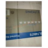 Thomas brushed nickel light fixture