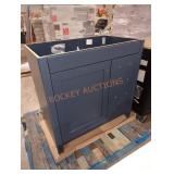 36"W×21.5D×34"H Blue Bathroom Vanity Base