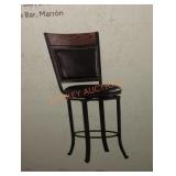 Powell Franklin 29" Brown Swivel Stool