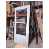 35" x 80" white storm door