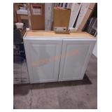 36" x 13" x 31" white wall cabinet