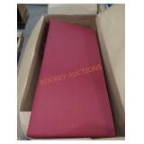 Box of 4 red lay down chair cushions 21" x 47" x