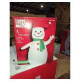 Home Accents 7 ft LED snowman airblown inflatable