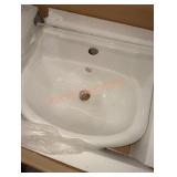 Ceramic vessel vanity sink apx 21x18x11