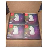 Globe 4 pk Silicone Unicorn Night Light Lamps