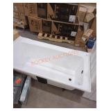 Delta 60" x 32" x 19" white tub