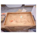 Litton Lane Wood Contemporary Tray