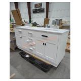 Double vanity sink combo apx 72x 22 x 33 in