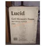 Lucid Twin 4" Gel Memory Foam Mattress Topper