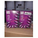 100 purple mini led lights lot of 2