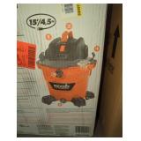 Ridgid 12 gal 5.0 peak HP wet/dry Vac