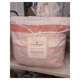 Lanwood Home Full Pink Stripe Comforter