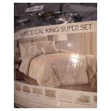 Beige Cali King Bedding Set