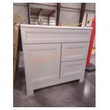 36.5"Wï¿½19"Dï¿½34.5"H Gray Bathroom Vanity