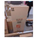 Home Depot trash box fits 42 gal trash bags