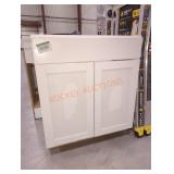 30"Wï¿½24"Dï¿½35"H White Base Cabinet