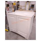 36"W White Vanity Sink Combo