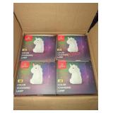 Globe 4 pk Silicone Unicorn Night Light Lamps