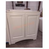 30"Wï¿½18.5"Dï¿½33"H White Bathroom Vanity