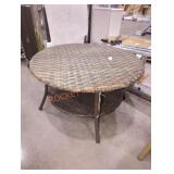 32"DIAï¿½18"H Woven Round Coffee Table