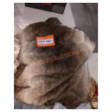 Birch Trail Faux Fur Blanket Size Unknown