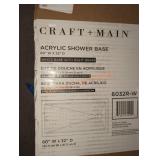 Craft and Main acrylic shower base 60x32