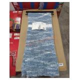 Tahari 50" Blue Velvet Yarn Knit Throw