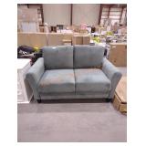 57"W Gray-Green Loveseat