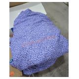 Purple Reversible Floral Comforter