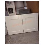 30"Wï¿½12"Dï¿½18"H White Bridge Cabinet