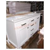 Studio Design 54" Double Vanity Cracked Sink