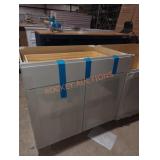 36" x 24" x 25" gray cabinet base
