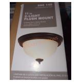 Hampton Bay 11" 2-Light Flush Mount