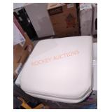 4 White bottom seat cushion 17"x17"