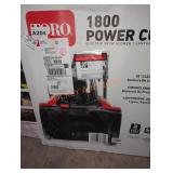 Toro 1800 power curve electric snow blower 18"