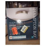 Hampton Bay Smart 13" Color-changing Flush Mount