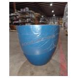 Small 11.5" Blue Plastic Planter, 2pk