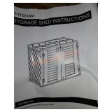 Outdoor Horizontal Storage Shed