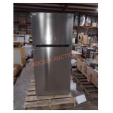 Vissani 18 cu ft stainless steel freezer on top