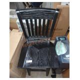Black Wood Dining Chair