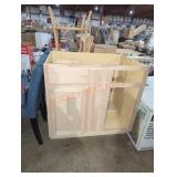 36" x 24" x 34" unfinished cabinet with drawer